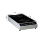Plaque à induction professionnelle 2 zones à poser - 7000W - 370x730x140mm - GL2F Plaque à induction professionnelle 2 zones à poser - 7000W - 370x730x140mm - GL2F
