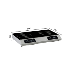GL2 7000 S Plaque posable - double foyers - 405x96x650mm - 2x3500W - GL2S
