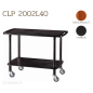 Chariots De Service En Bois CLP2002L40 noce-walnut Chariots De Service En Bois CLP2002L40 noce-walnut