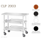 Chariots De Service En Bois CLP2003 noce-walnut Chariots De Service En Bois CLP2003 noce-walnut