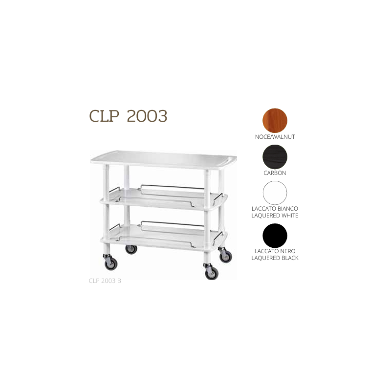Chariots De Service En Bois CLP2003N nero-black Chariots De Service En Bois CLP2003N nero-black