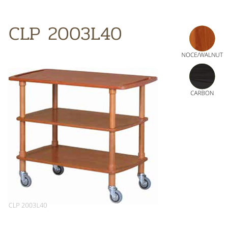 Chariots De Service En Bois CLP2003L40 noce-walnut