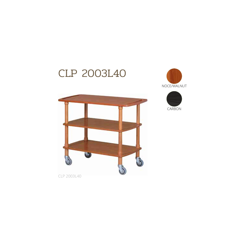 Chariots De Service En Bois CLP2003L40CA CARBON Chariots De Service En Bois CLP2003L40CA CARBON