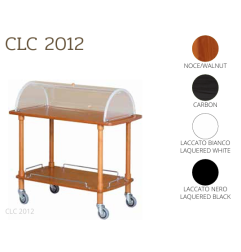 Chariots à fromage CLC2012 noce-walnut + roues casquées au choix