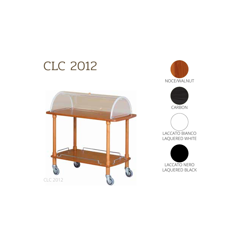 Chariots à fromage CLC2012 noce-walnut + roues casquées au choix Chariots à fromage CLC2012 noce-walnut + roues casquées au choix