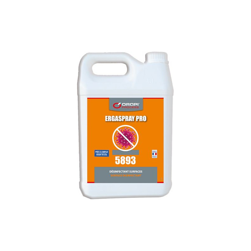 BIDON 5L bactéricide fongicide virucide ORAPI ERGASPRAY PRO 5893 BIDON 5L bactéricide fongicide virucide ORAPI ERGASPRAY PRO 5893