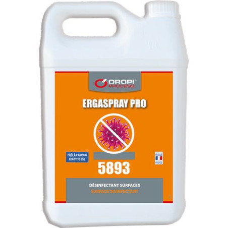 BIDON 5L bactéricide fongicide virucide ORAPI ERGASPRAY PRO 5893