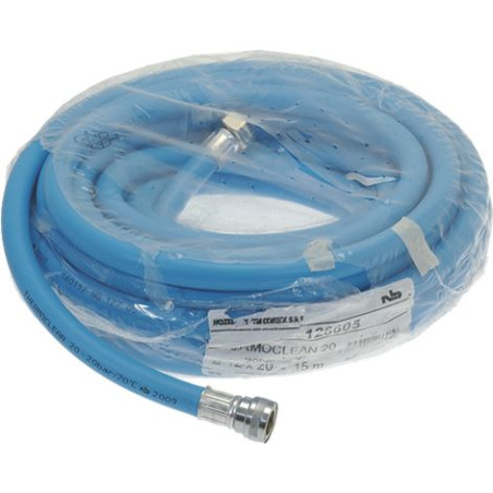 Tuyau bleu pour centrale de nettoyage 15m