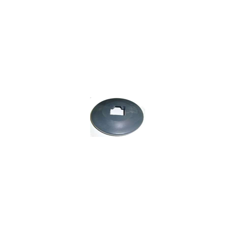 Butoir angulaire gris pour tube 25x25mm avec encoche pour vis 232936