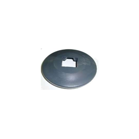 Butoir angulaire gris pour tube 25x25mm avec encoche pour vis 232936