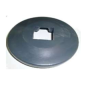 Butoir angulaire gris pour tube 25x25mm avec encoche pour vis 232936