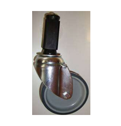 Roue à fixation expansible pour tube carré 25x25mm 249289