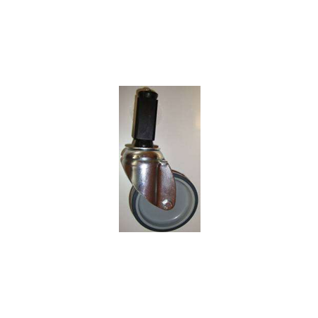 Roue à fixation expansible pour tube carré 25x25mm 249289