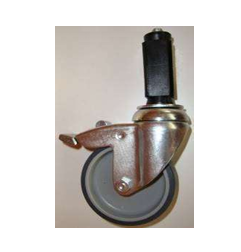 Roue à fixation expansible pour tube carré 25x25mm 249290
