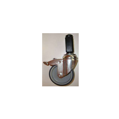 Roue à fixation expansible pour tube carré 25x25mm 249290