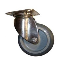 ROUE à platine 35x35mm hauteur 100mm 221056 (sans frein)