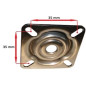 ROUE à platine 35x35mm hauteur 100mm 221056 (sans frein)