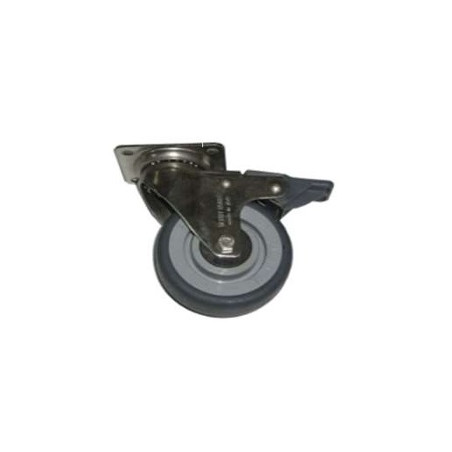 ROUE à platine 35x50mm hauteur 105mm 262077 (avec frein)