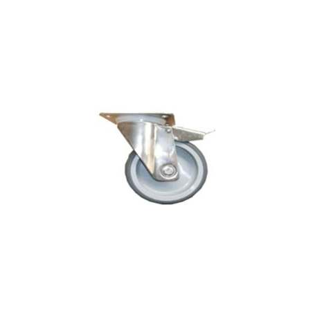 Roue à platine 60x80mm hauteur 160mm 249210 (avec frein) remplace 249207