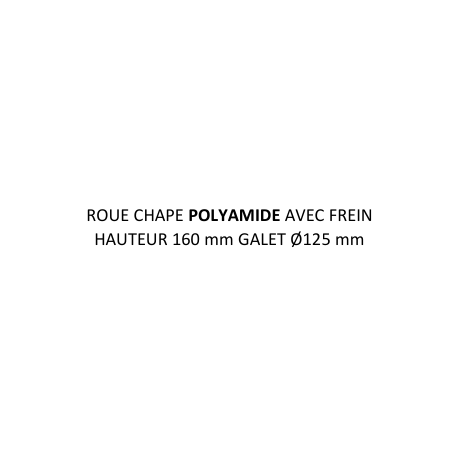 ROULETTE A TIGE AVEC FREIN TOURNUS 249287 + VIS 252011