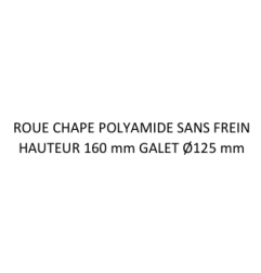 ROULETTE A TIGE SANS FREIN TOURNUS 249286 TOURNUS + VIS 252011