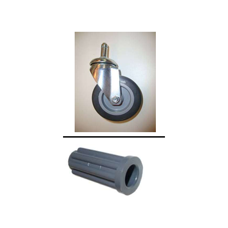 Roue poubelle porte-sacs à pince tournus 249260 - 232502