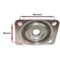 Roue à platine 80x105mm hauteur 240mm 249216 (fixe)