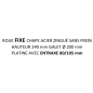 Roue à platine 80x105mm hauteur 240mm 249216 (fixe)