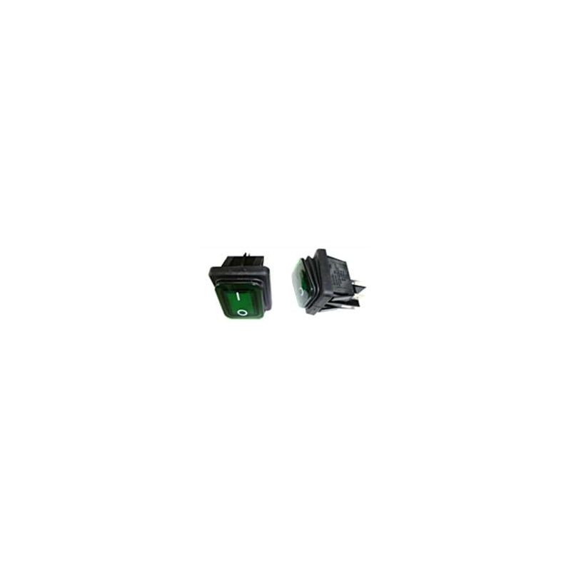 INTERRUPTEUR MARCHE ARRET LUMINEUX VERT 16A 250V