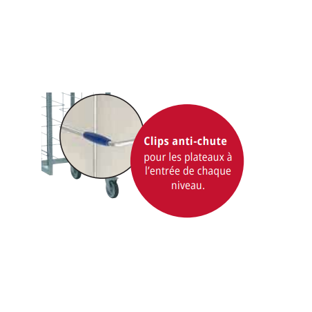 24  JONC ANTI-CHUTE pour chariot cafeteria 955546 - (228291 x24)