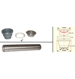 BONDE 1"1/2 pour siphon Diam 40mm - TUBE SURVERSE H280mm