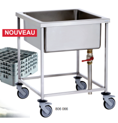 Cuve de trempage 100 litres inox 740×740×900mm 806066