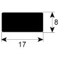 JOINT DE COUVERCLE AU METRE 17x8mm 0320200 JOINT DE COUVERCLE AU METRE 17x8mm 0320200