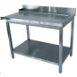 TABLE DE SORTIE LAVE VAISSELLE AVEC SOUS TABLETTE 1600mm (s'accroche à droite du lave vaisselle) TABLE DE SORTIE LAVE VAISSELLE AVEC SOUS TABLETTE 1600mm (s'accroche à droite du lave vaisselle)