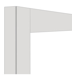 Déco vitrine 530 Lt. Blanc mat