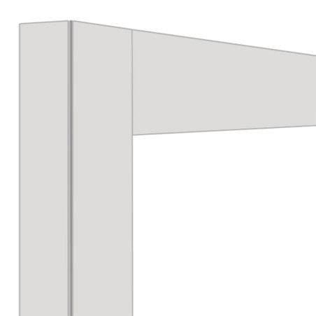 Déco vitrine 530 Lt. Blanc mat