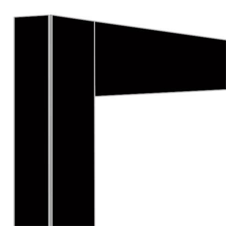 Déco vitrine 216 Lt. Noir mat