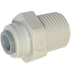RACCORD DROIT JG PI010822S filet 1/4 pour tube 1/4mm