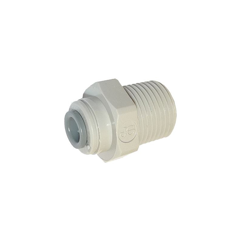 RACCORD DROIT JG PI010822S filet 1/4 pour tube 1/4mm