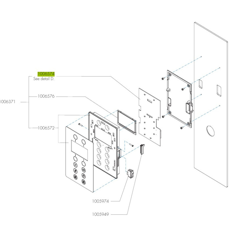 PLATINE INTERFACE AFFICHAGE CB NG ANIMO 1006574