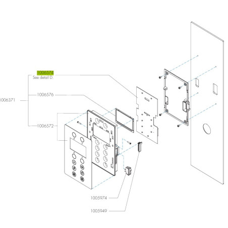 PLATINE INTERFACE AFFICHAGE CB NG ANIMO 1006574