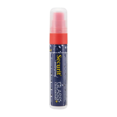 Marqueur craie waterproof Securit (verre+ ardoise) pointe 7-15mm rouge