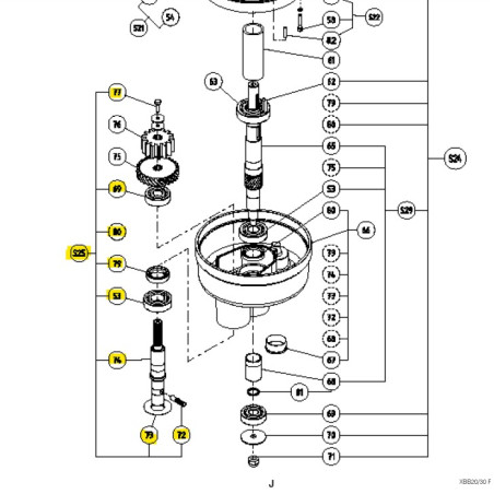 ARBRE PO EQ - XBM20/30/40 - 0D2757