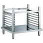 Support avec structure à platines, four 10x GN 2/1