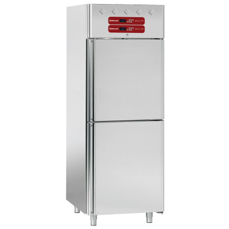 Armoire frigorifique et de congélation 2x 350 litres, 2x 1/2 portes GN 2/1