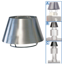 Chapeau cheminée inox (CBQ-060 & CBQ-075)