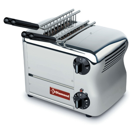 Toaster (croque-monsieur) électrique 2 pinces - Acier inox.