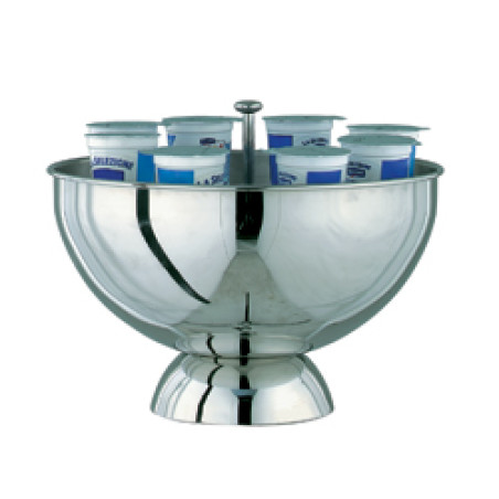 Porte yoghurt inox,"réfrigéré x glaçons"