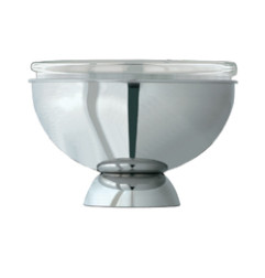 Porte yoghurt inox, "réfrigéré x glaçons", avec bol en verre