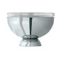 Porte yoghurt inox, "réfrigéré x glaçons", avec bol en verre